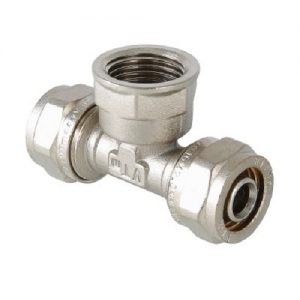 Мп тройник 32 - 1" вр обжим vt